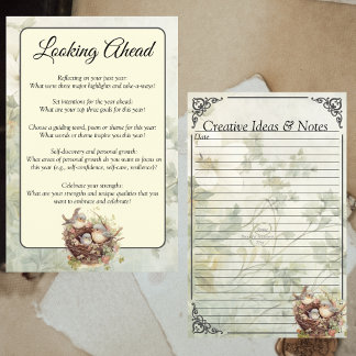 Página de Prompt do Diário do Binder Amarelo Suave