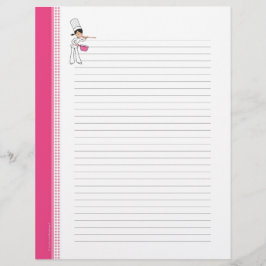 Página de recebimento de Design de chef personaliz