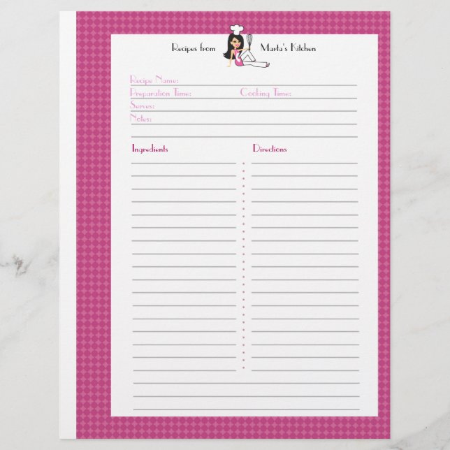 Página de Receita Totalmente Ilustrada para Usuári (Frente)