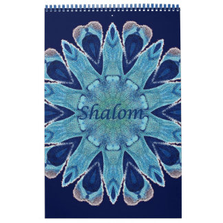 Página de Solteiro do Calendário Shalom Blue Heart