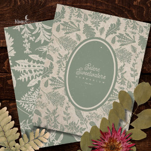 Página de Título de Herbário Vintage com Papel Ant