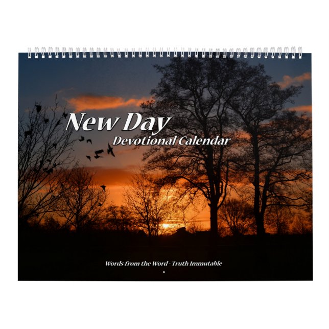 Página devocional do calendário dois do dia novo (Capa)