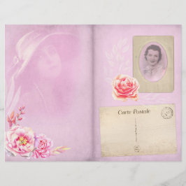 Página Diário de Lixo Rosa Vintage