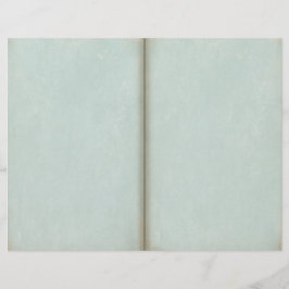 Página Diário do Livro Azul Envelhecido