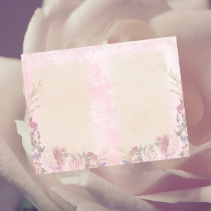 Página Diário do Scrapbook de Chique Floral Rosa