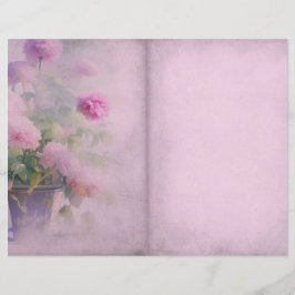 Página Diário Floral Rosa Shabby