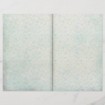 Página Diário Padrão Floral do Vintage Blue