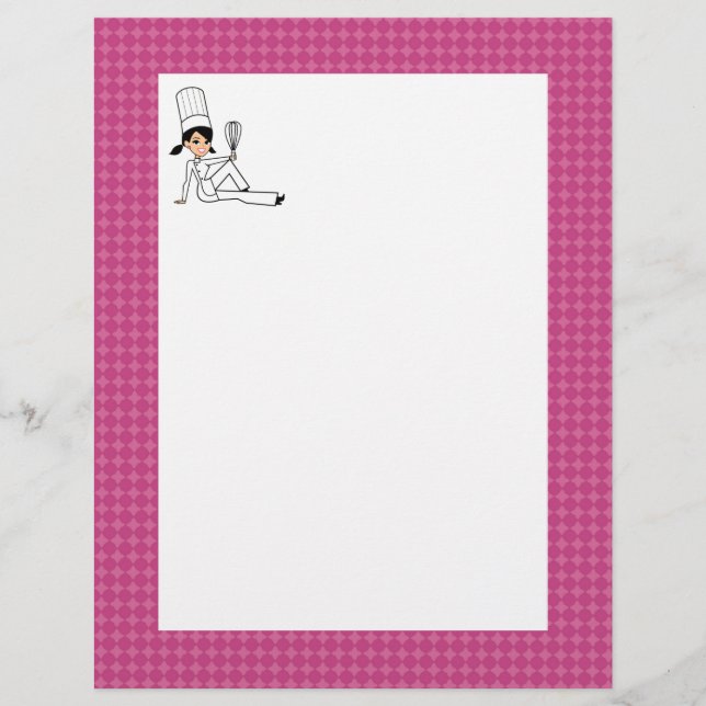 Página Ilustrada de Cute para Receitas (Frente)