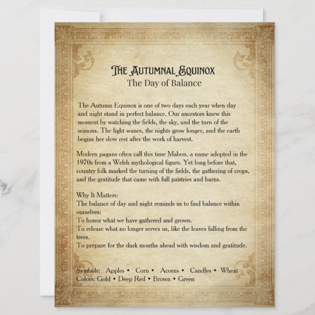 Página Livro de Sombras do Equinox Automático (Frente)