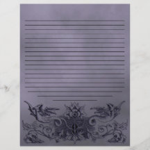 Página Ortográfica do Dragão Roxo Gótico