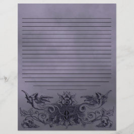 Página Ortográfica do Dragão Roxo Gótico