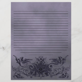 Página Ortográfica do Dragão Roxo Gótico