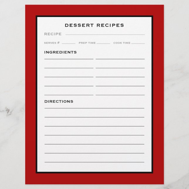 Página Receber | Sobremesa | Vermelho Simples Pret (Frente)