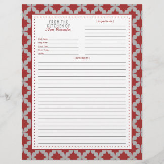 Página Receita da Estrela Retroativa Vermelha