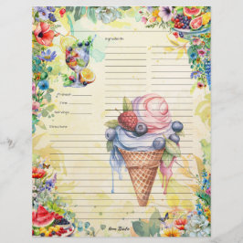 Página Receita do Cheio de Salada de fruta