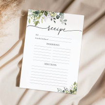 Página Receita Floral Eucalyptus Verde