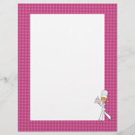 Página Receita Sem Linhas da Arte do Chef de Baker