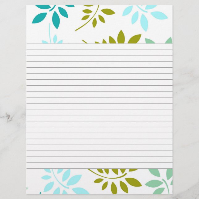 Página Receita Vinculada à Borda do Folheto Modern (Frente)