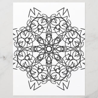Página Tribal Snowflake Mandala
