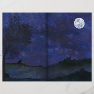 Páginas de maquiagem do Rabbit Moon Gazing Midnig