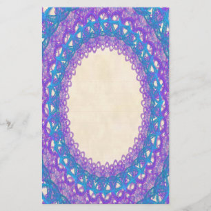 Páginas de papelaria do local azul roxo alinhado p