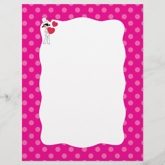 Páginas de Receita de Cute para Binders (Frente)