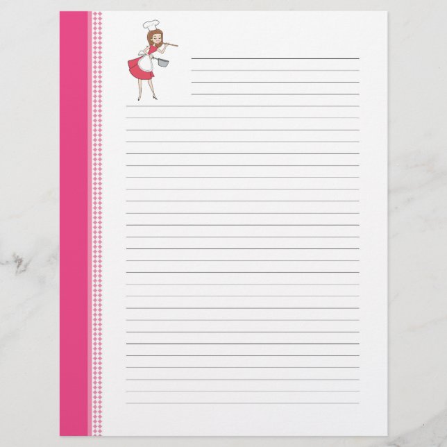 Páginas de Receita Lineada de Arte Retroativa da F (Frente)