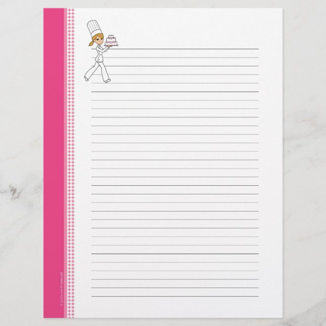 Páginas de Receita Vinculadas com Ilustração (Frente)