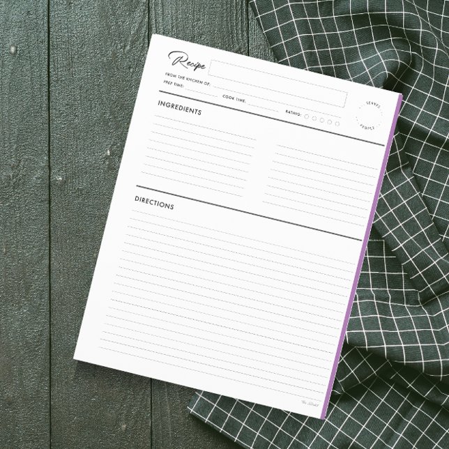 Páginas de Receita Vinculadas Modernas em formato  (Criador carregado)