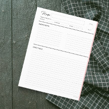 Páginas de Receita Vinculadas Modernas em formato 