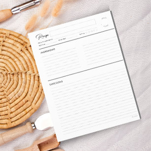 Páginas de Receita Vinculadas Modernas no formato