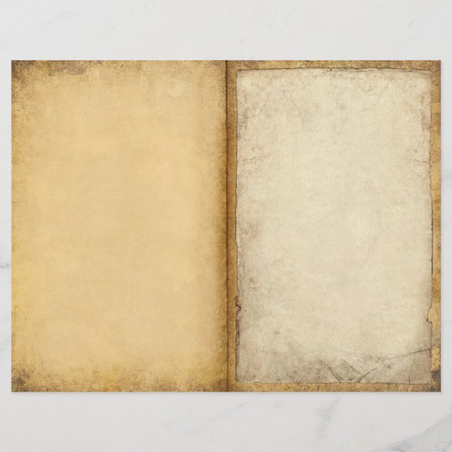 Páginas do Diário de Pergaminho Antigo (Frente)