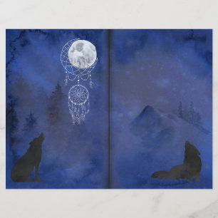 Páginas do Escrapbook dos Lobos da Lua Mística