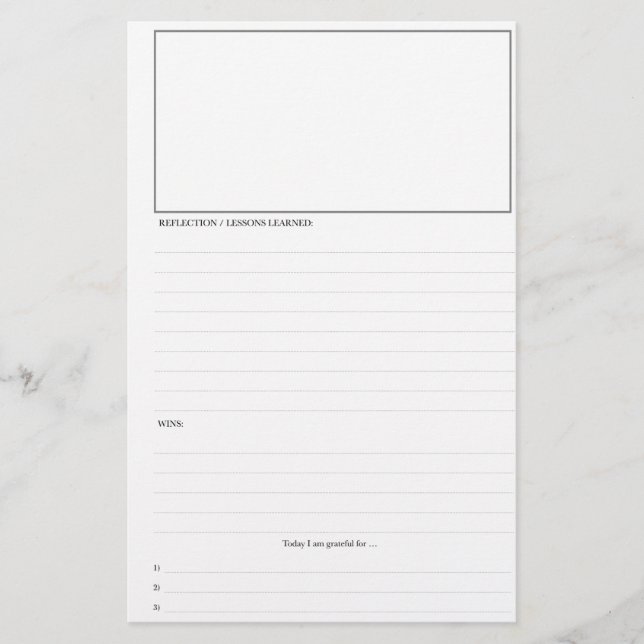 Páginas do Planejador Diário (Frente)