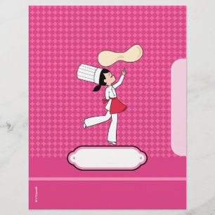 Páginas personalizadas da receita com ilustraçã