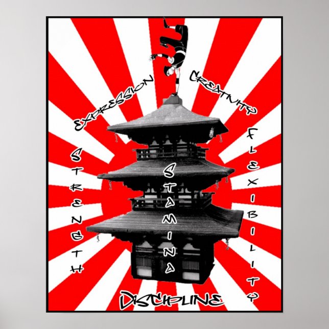 Pagoda Breakdancing of Success Poster (Frente)