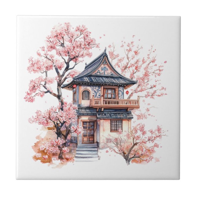 Pagode Chinoiserie Toile De Jouy  (Frente)