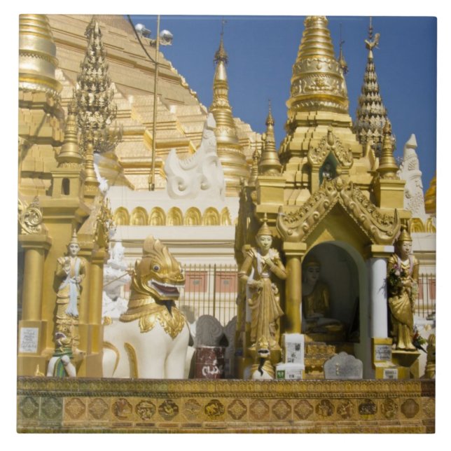Pagode Shwedagon (Paya), grande local de templo qu (Frente)