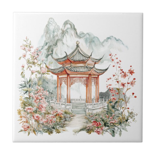 Pagode Toile De Jouy Chinesice  (Frente)