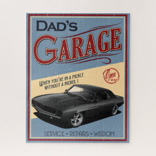 Pai 1969 Da Garagem Do Carro, Quebra-cabeça