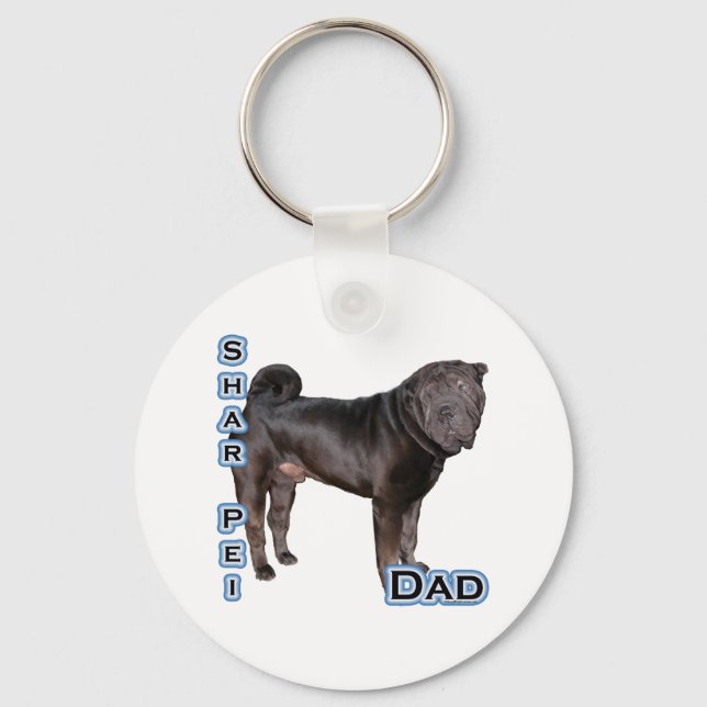 Pai 4 Shar-Pei Chinês - Chaveiro (Frente)