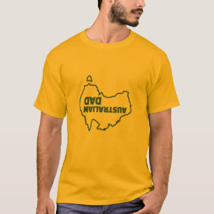 Pai australiano - uma camisa engraçada para o pai