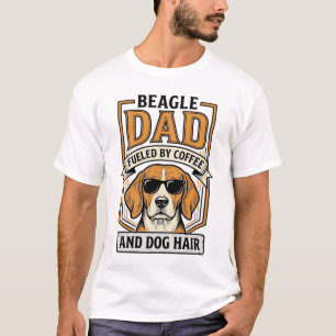 Pai Beagle Energizado por Café e Camisa de Cabelo