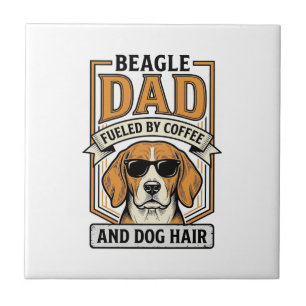 Pai Beagle Energizado por Café e Camisa de Pelo de
