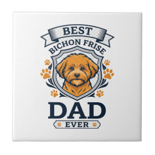 Pai Bichon Frise Para Sempre Impressões de Pata de