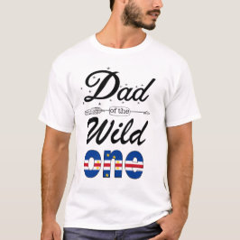 Pai Cabo-Verdiano Da Camiseta Selvagem De Um T