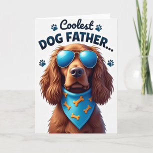 Pai Cachorro Legal Cartão Osso Laranja