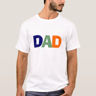 Pai Camisa Azul, Verde e Laranja