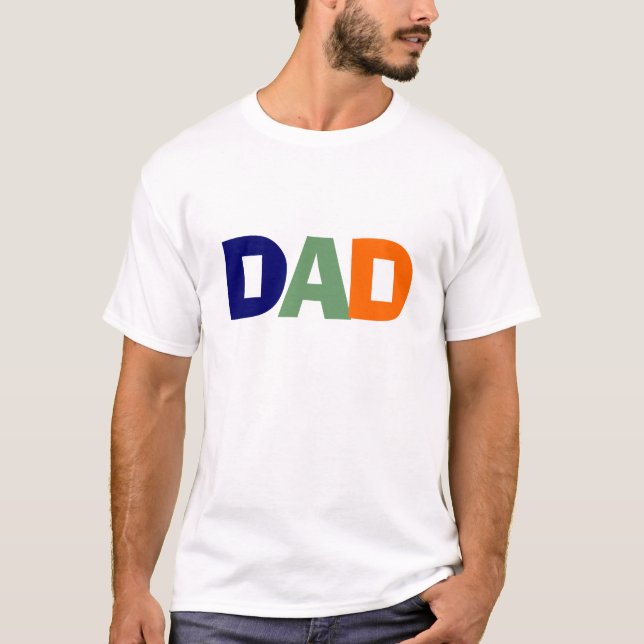 Pai Camisa Azul, Verde e Laranja (Frente)