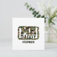 Pai Camouflage com nome personalizado